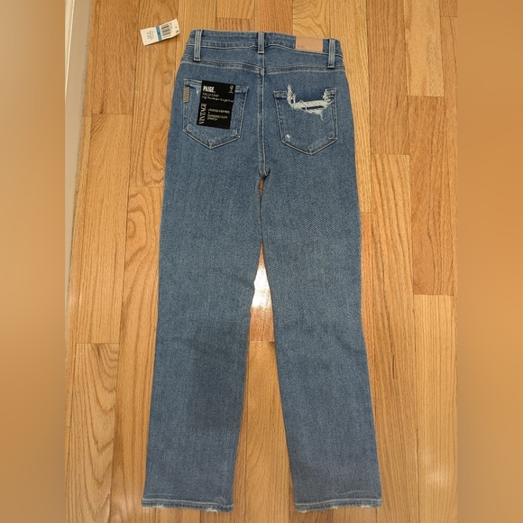19. NWT PAIGE DENIM STELLA CROP HIGH WAIST MODERN STRAIGHT CROP JEANS - Picture 5 of 6